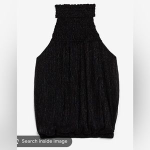 EXPRESS shimmery mock neck blouse